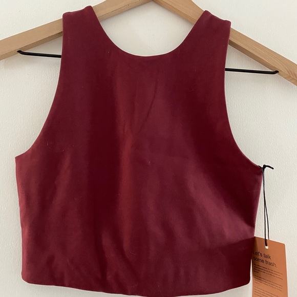 Girlfriend Collective Dylan Bra Mulberry - Picture 3 of 3